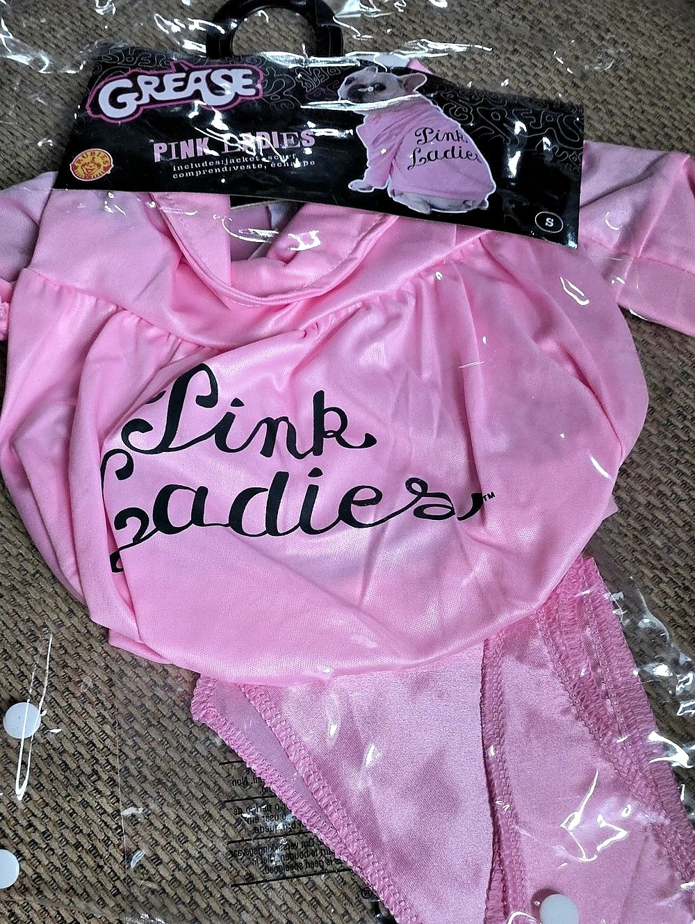 Grease Pink Ladies costume Pink Costume Dog/Cat Small NWT